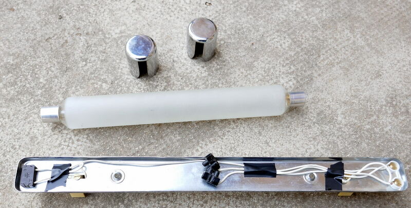 Chrome lighting applied with vintage tube