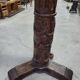 Large 18th century wooden column floor lamp