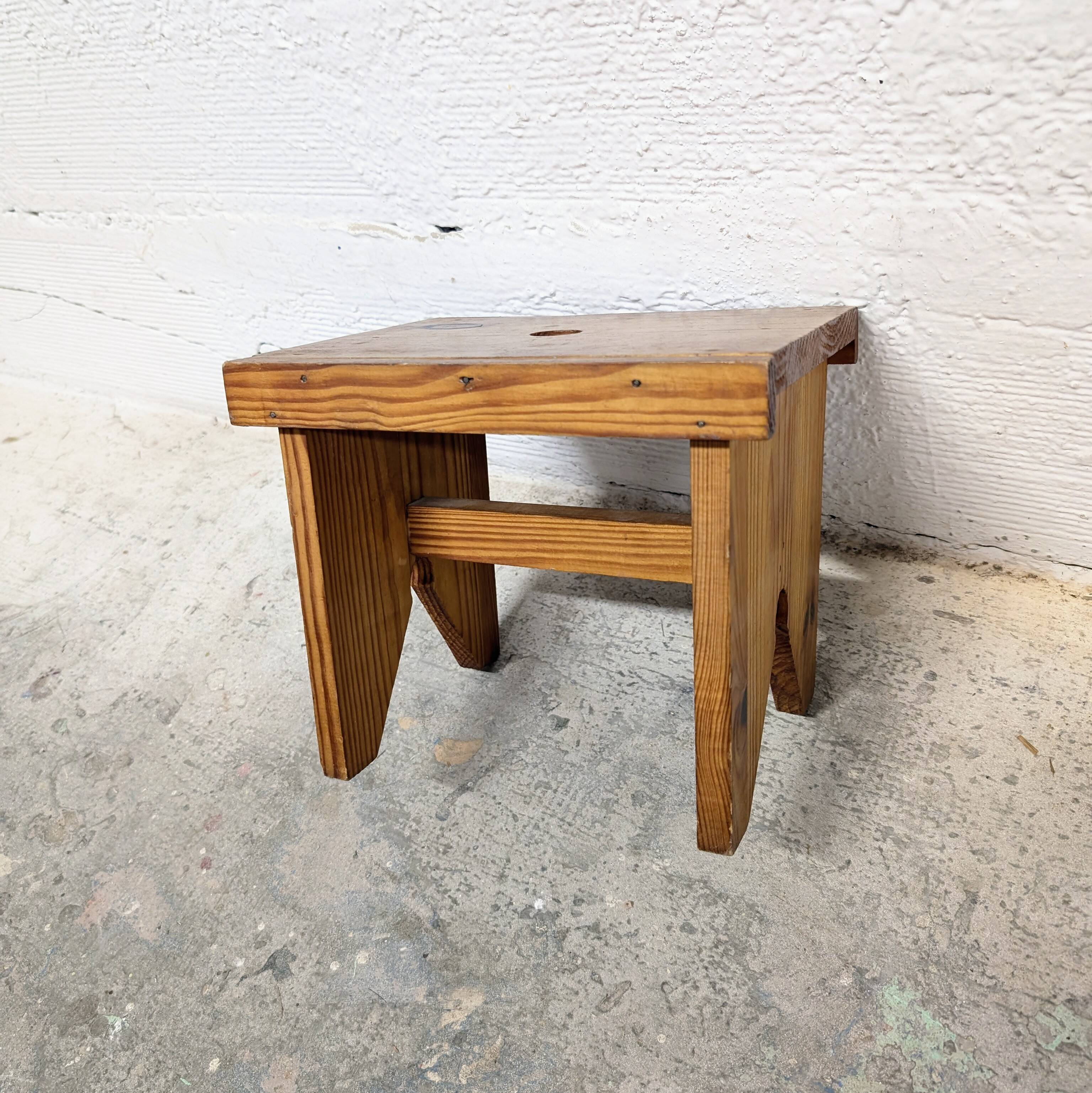Small wooden stool / footrest