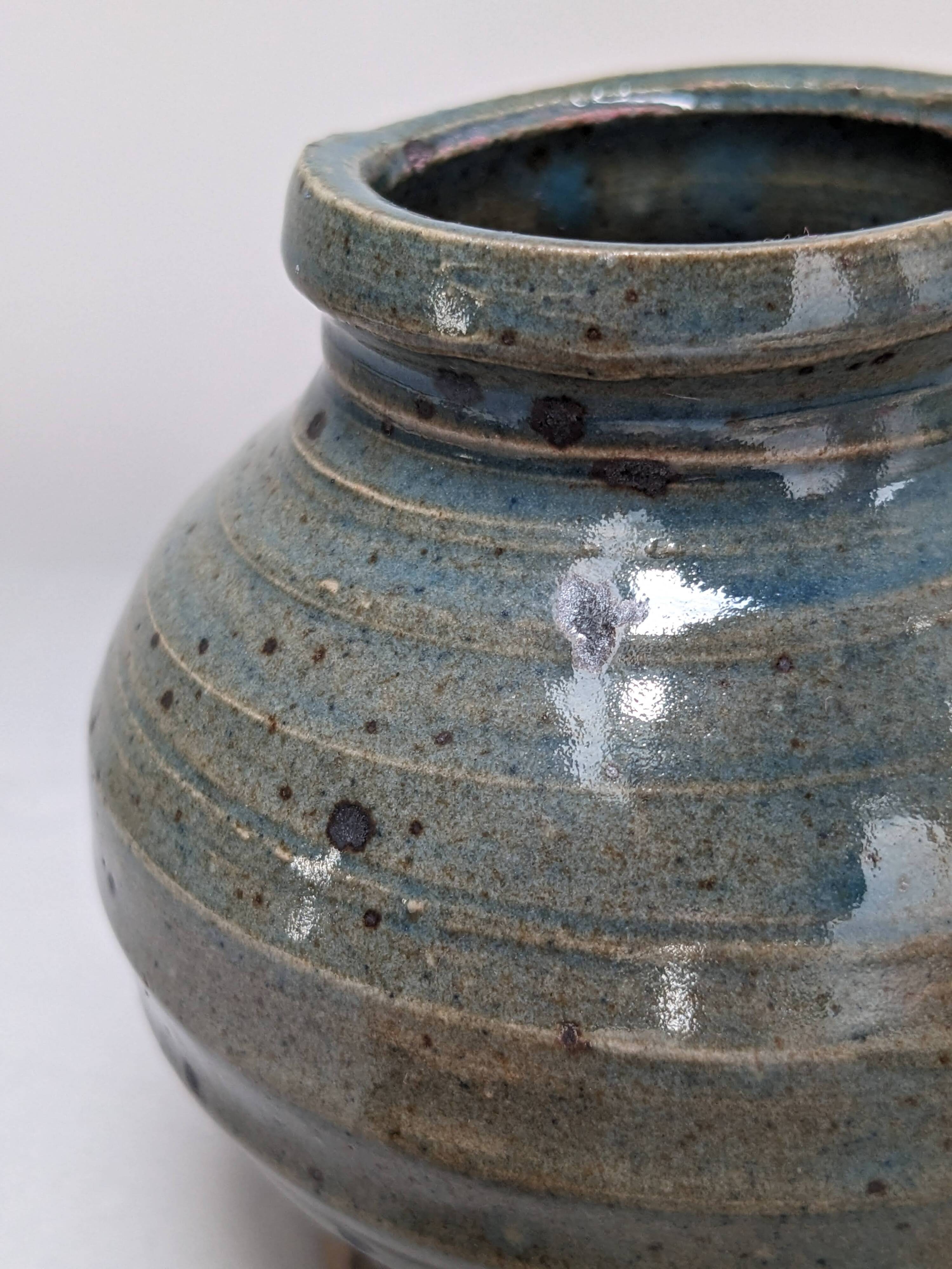 Small vase in Corsican pyrite stoneware