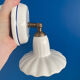 Wall lamp in blue and white porcelain made in italiy
