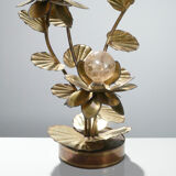 Brass House Jansen 70s flower lamp