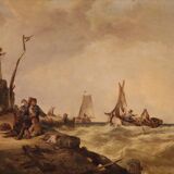 Seascape Painting From The Second Half Of The 19th Century