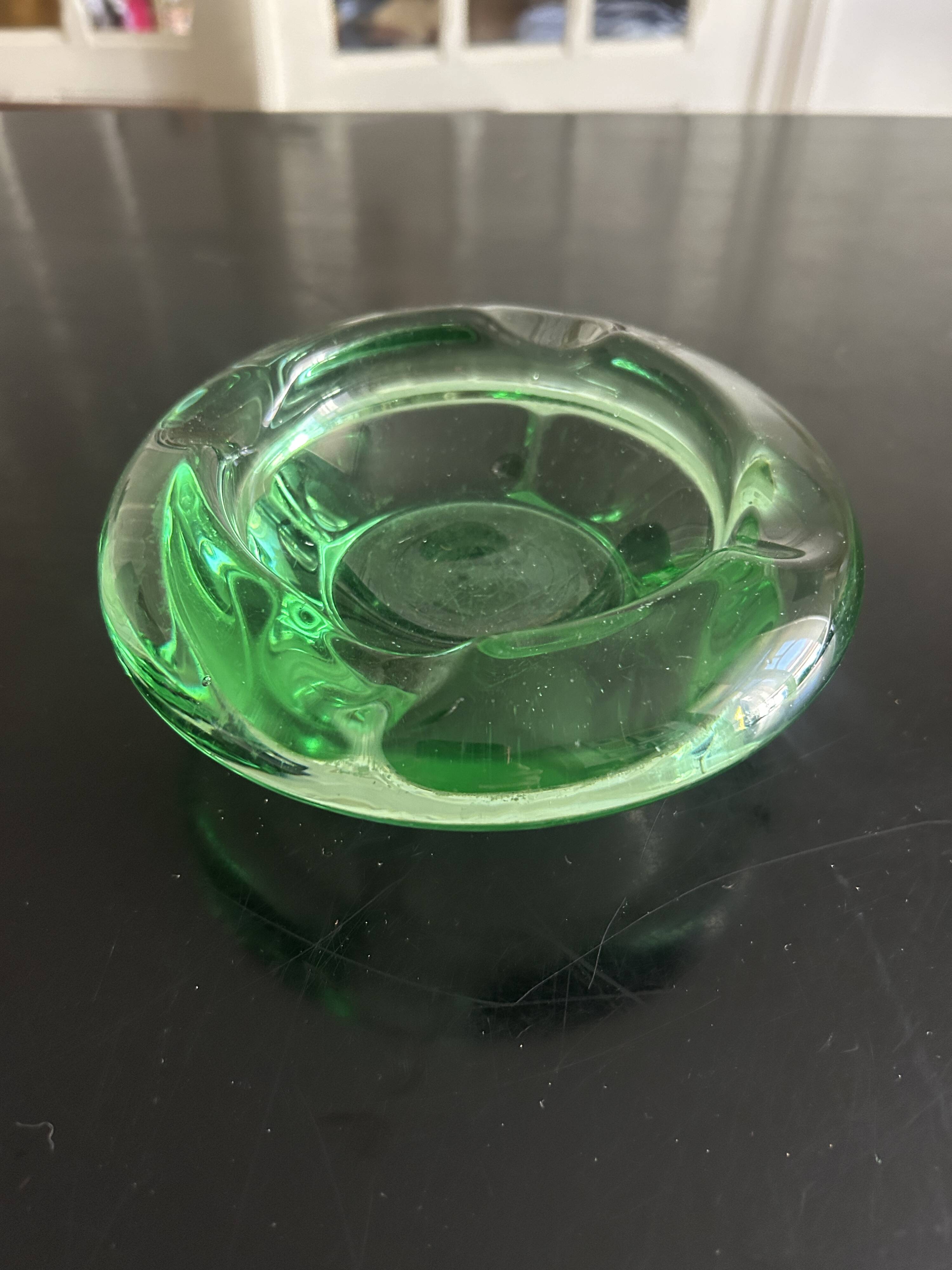 Daum crystal pocket tray