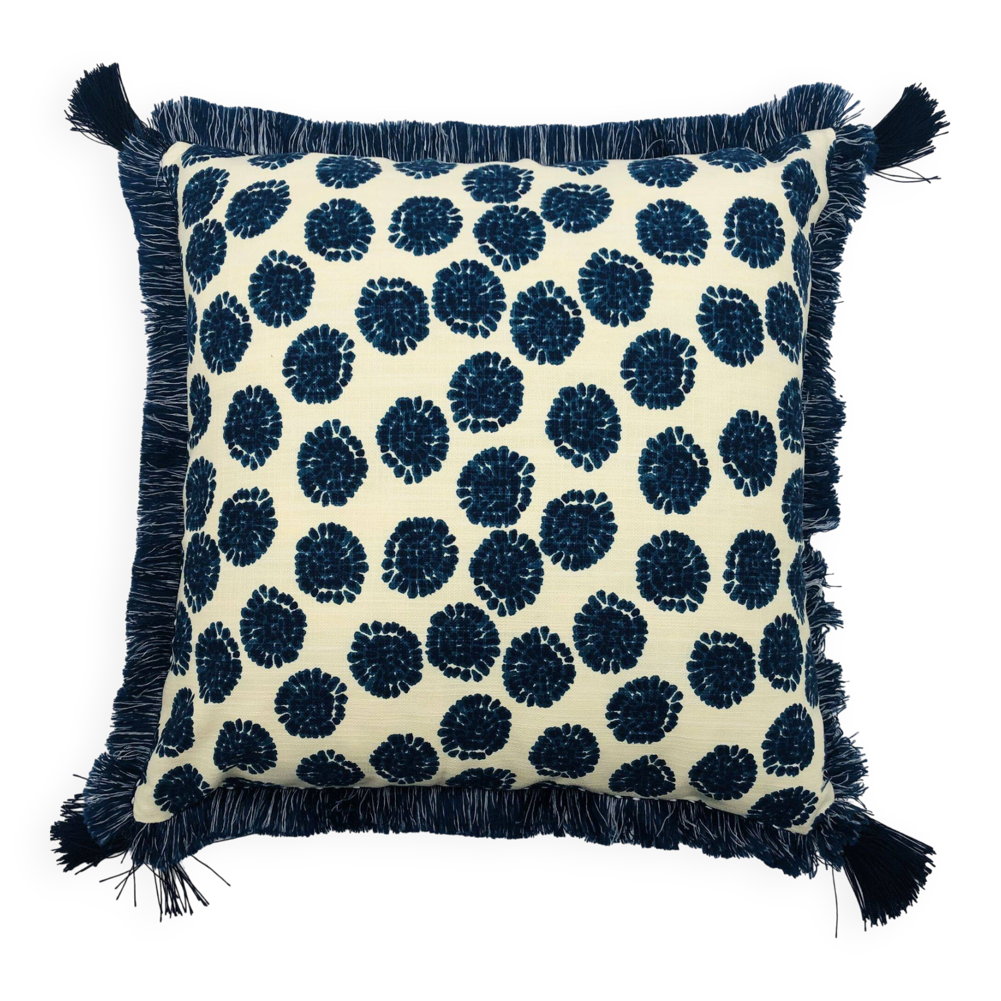 Square cushion, cover and insert. Model "Olivia".