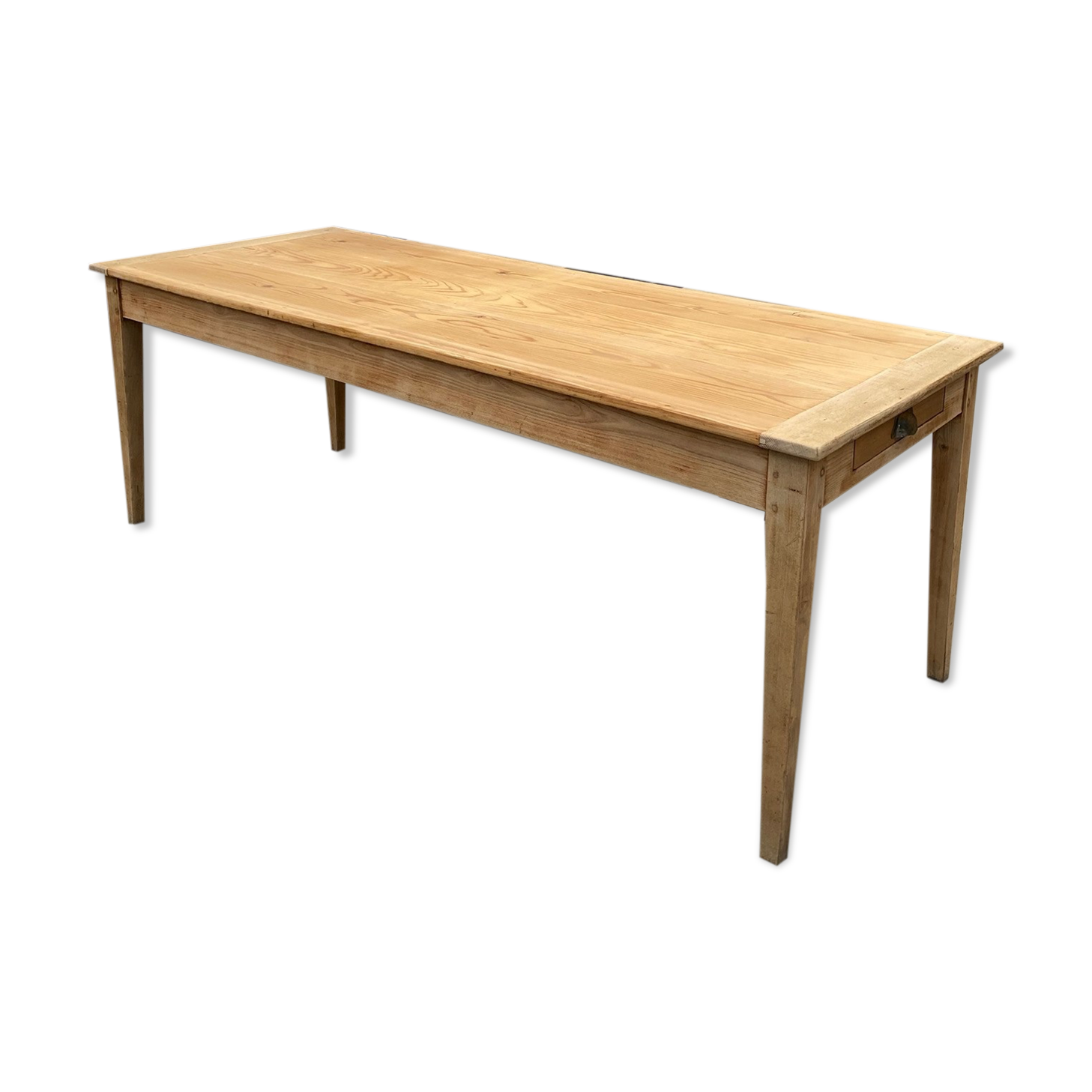 Ancienne table de ferme pieds fuseaux