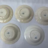 5 hollow plates Minton Montrose 19th