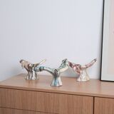 Ceramic bird sculpture, Italian design, 1970s, manufacturer: F. Ferroni