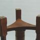 Solid wood, upholstered piano stool - Germany, first half of the 20th century