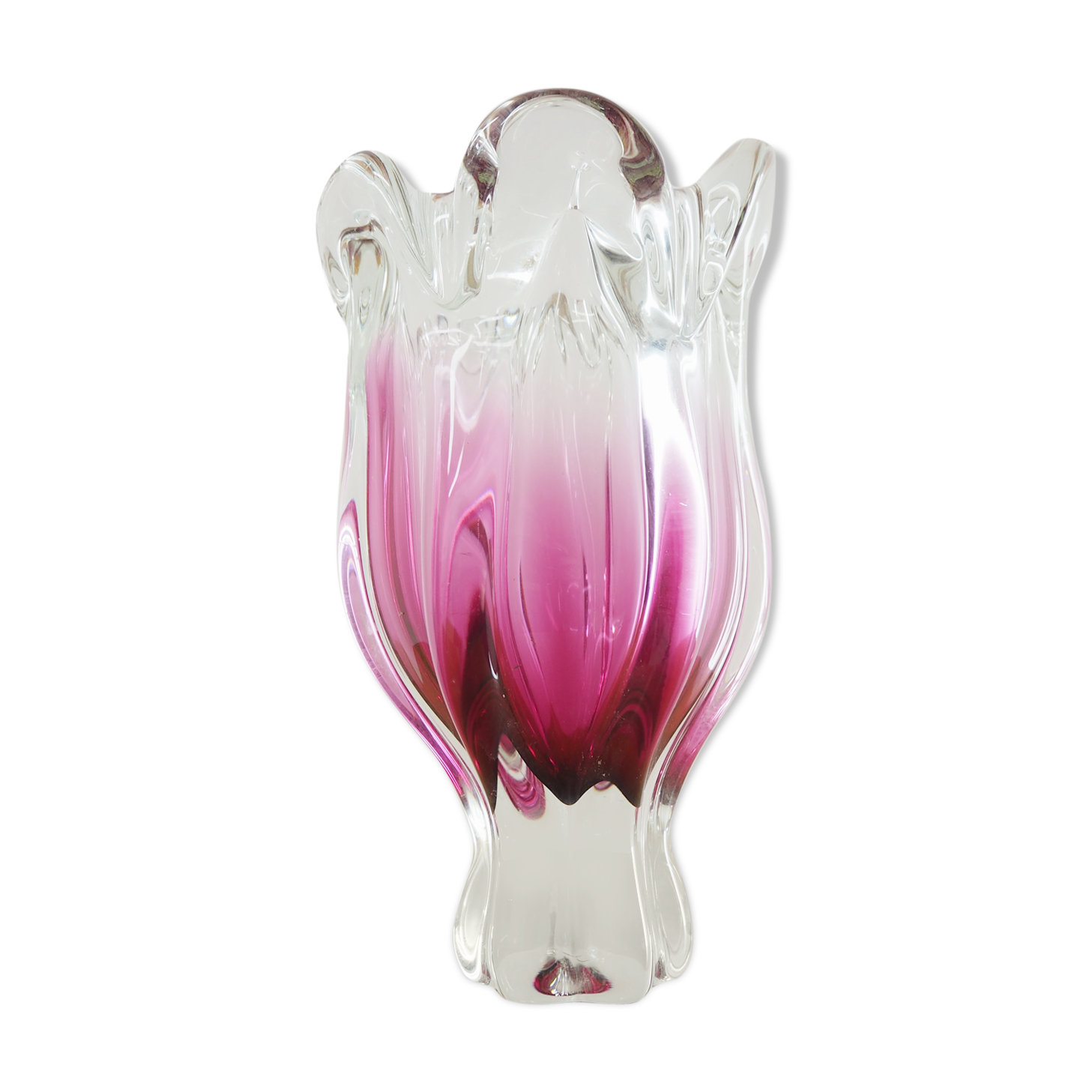 Art Glass vase by Josef Hospodka for Chribska Glassworks, 1960s