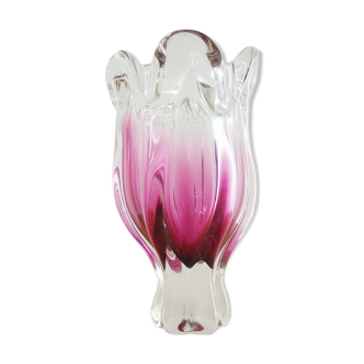 Art Glass vase by Josef Hospodka for Chribska Glassworks, 1960s