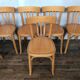 Series of 8 chairs Baumann vintage edition 1960