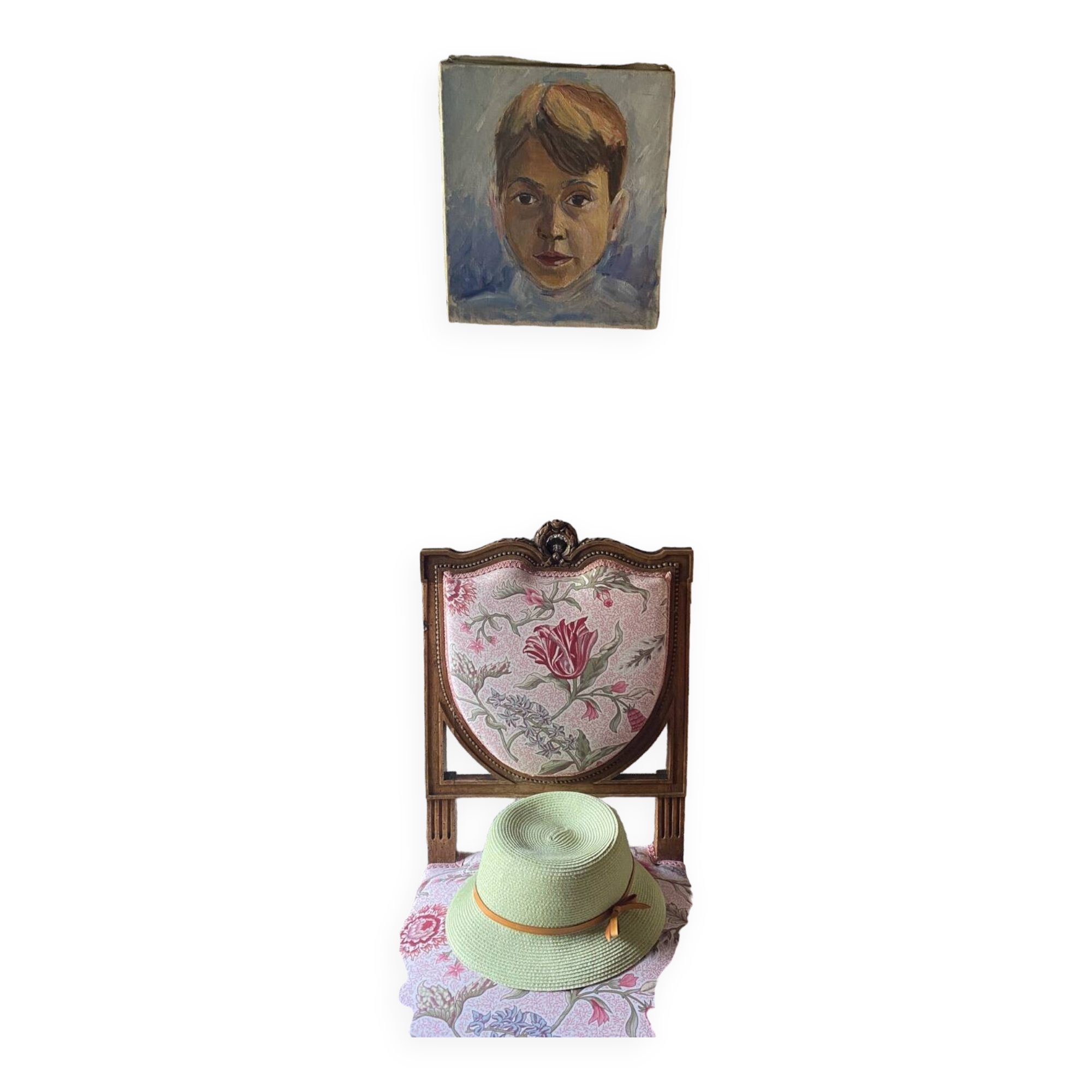 Old oil portrait