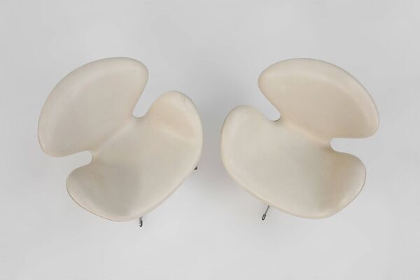 Ensemble de chaises en cuir Swan par Arne Jacobsen pour Fritz Hansen, Danemark 2006