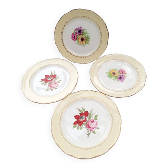 4 assiettes plates l' Amandinoise