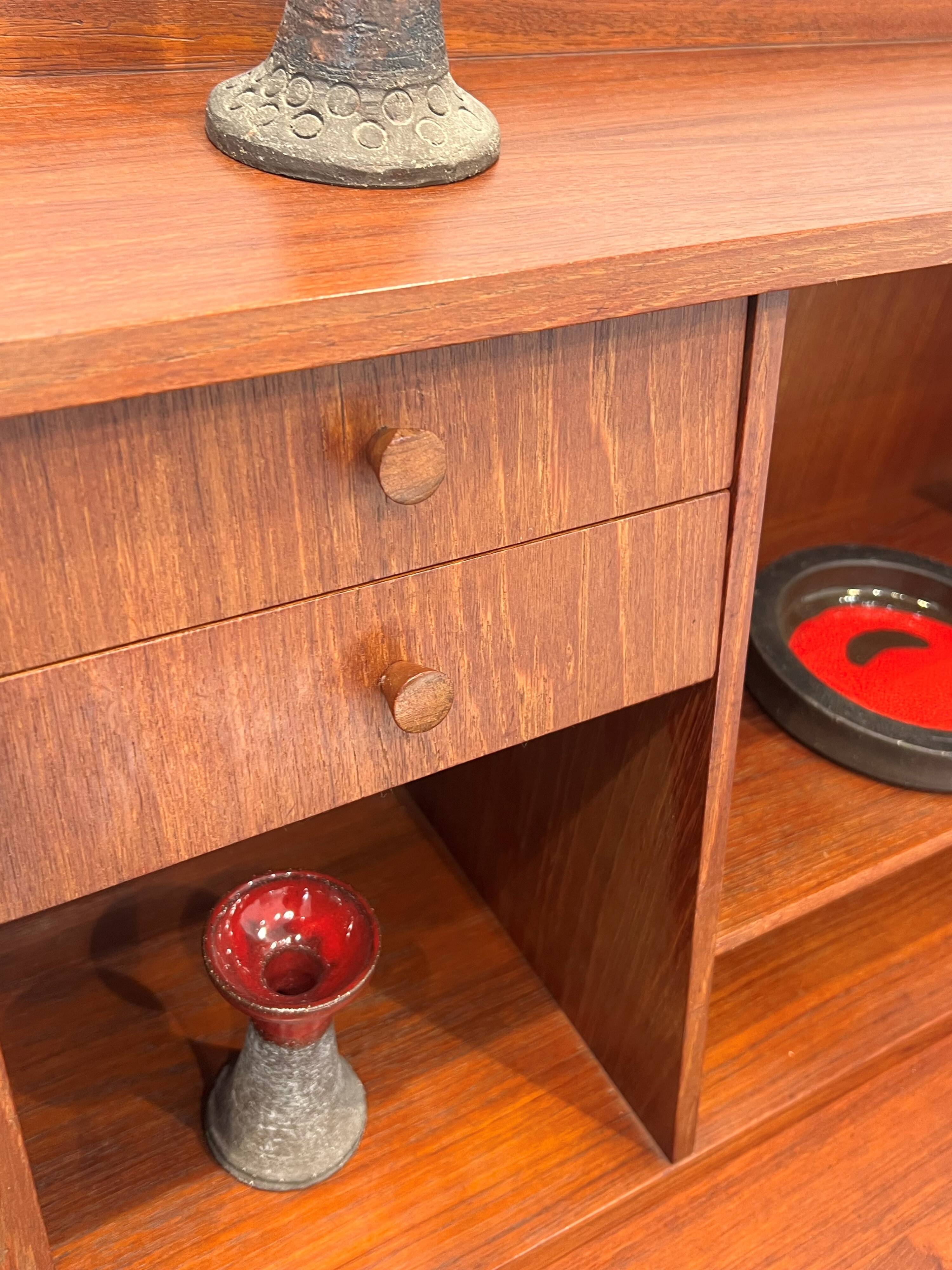 Scandinavian teak secretary from the 1960s, Denmark.