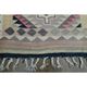 1970s Vintage Turkish Oushak Handmade Wool Cotton Purple Runner Rug 100x326