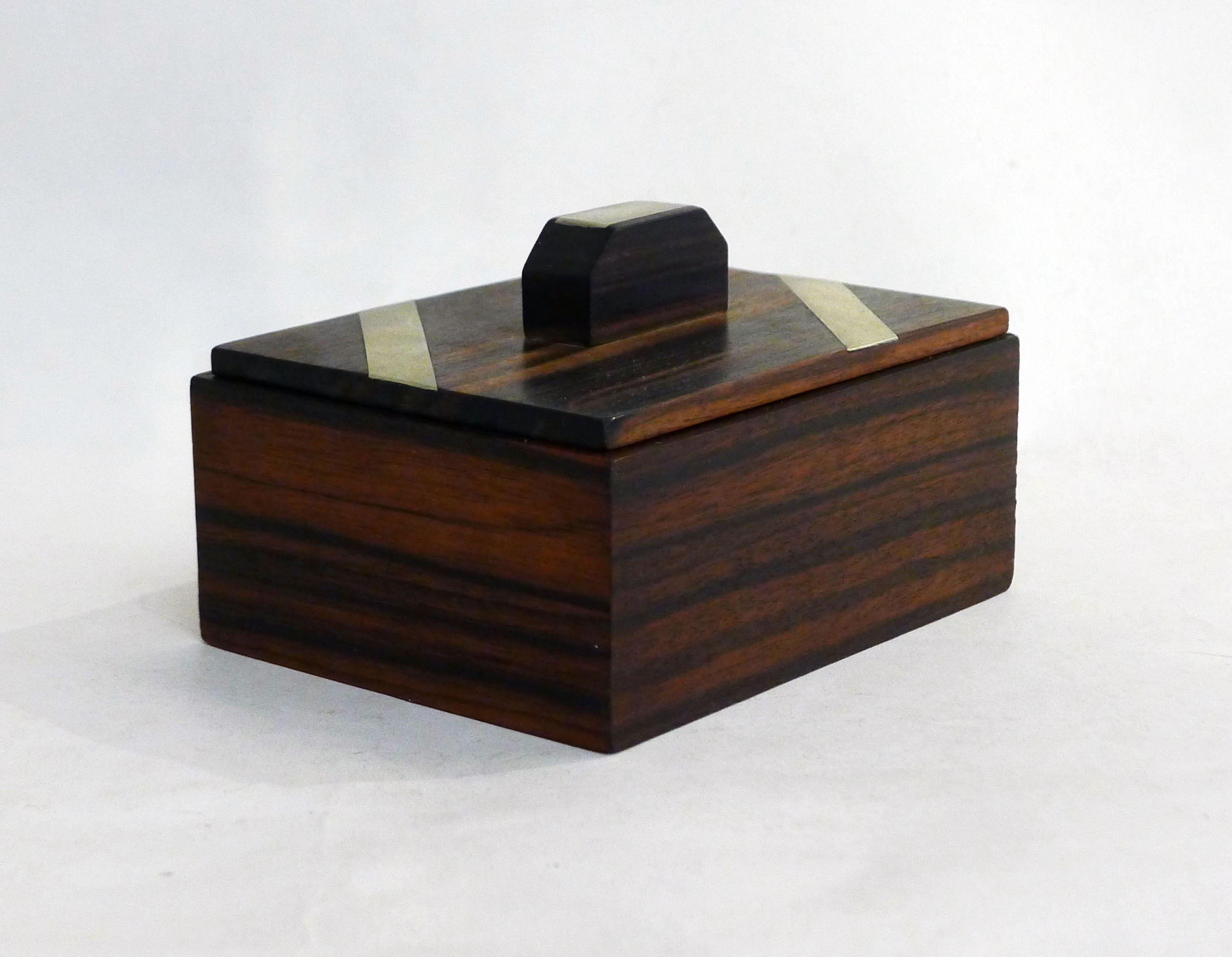 Macassar ebony art deco box