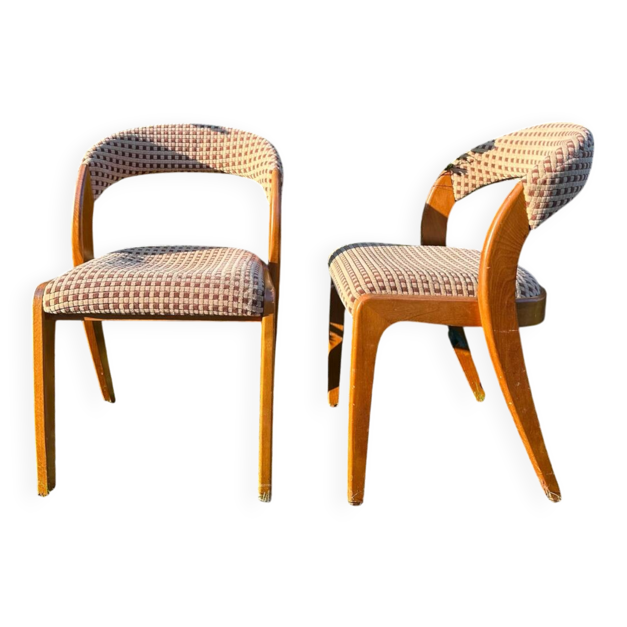 Pair of vintage designer chairs from the 50s/60s, Baumann style