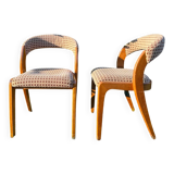 Pair of vintage designer chairs from the 50s/60s, Baumann style