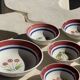 Vintage Italian Fruit Salad Set: Salad Bowl and 8 Bowls