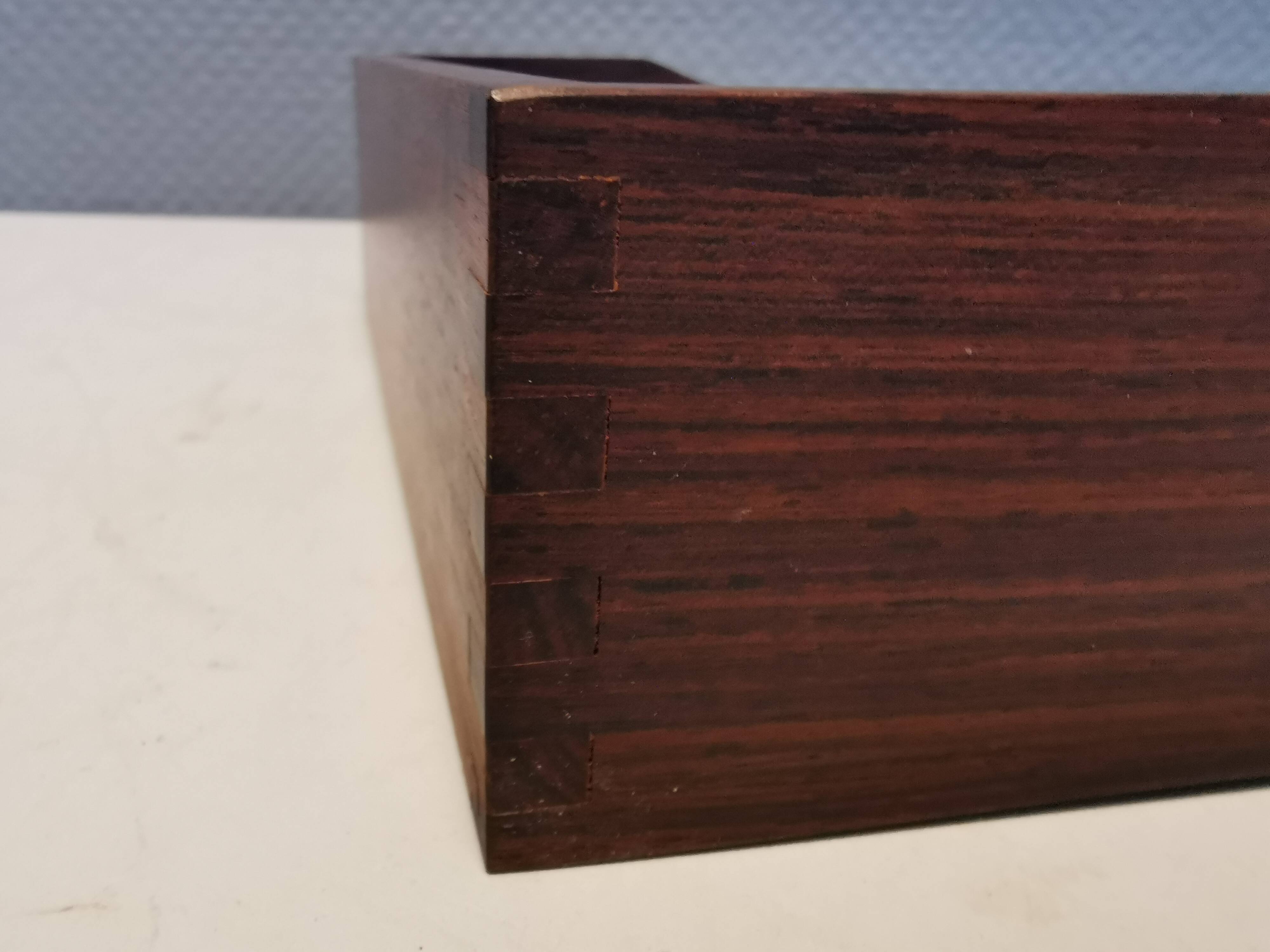 Letter or serving tray in solid rosewood, Danish design 1960s.