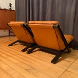 Paire de fauteuils par Ueli Berger, De Sede, Suisse, années 1970.