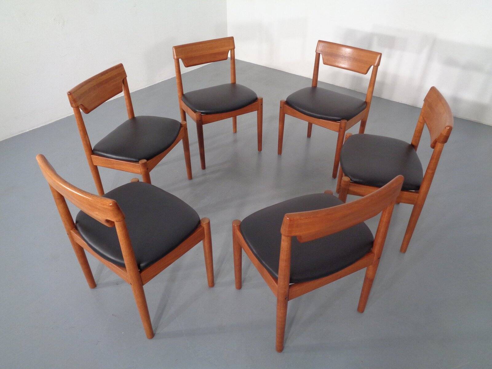 Danish Teak Dining Chairs from Glostrup, 1960s, Set of 6