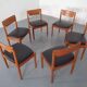 Danish Teak Dining Chairs from Glostrup, 1960s, Set of 6