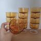 Amber Luminarc glasses/cups