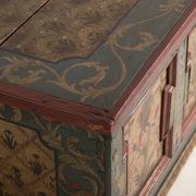 Antique wedding chest painted in pine – Austro-Hungarian Empire, Year 1775