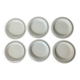 White and silver plates