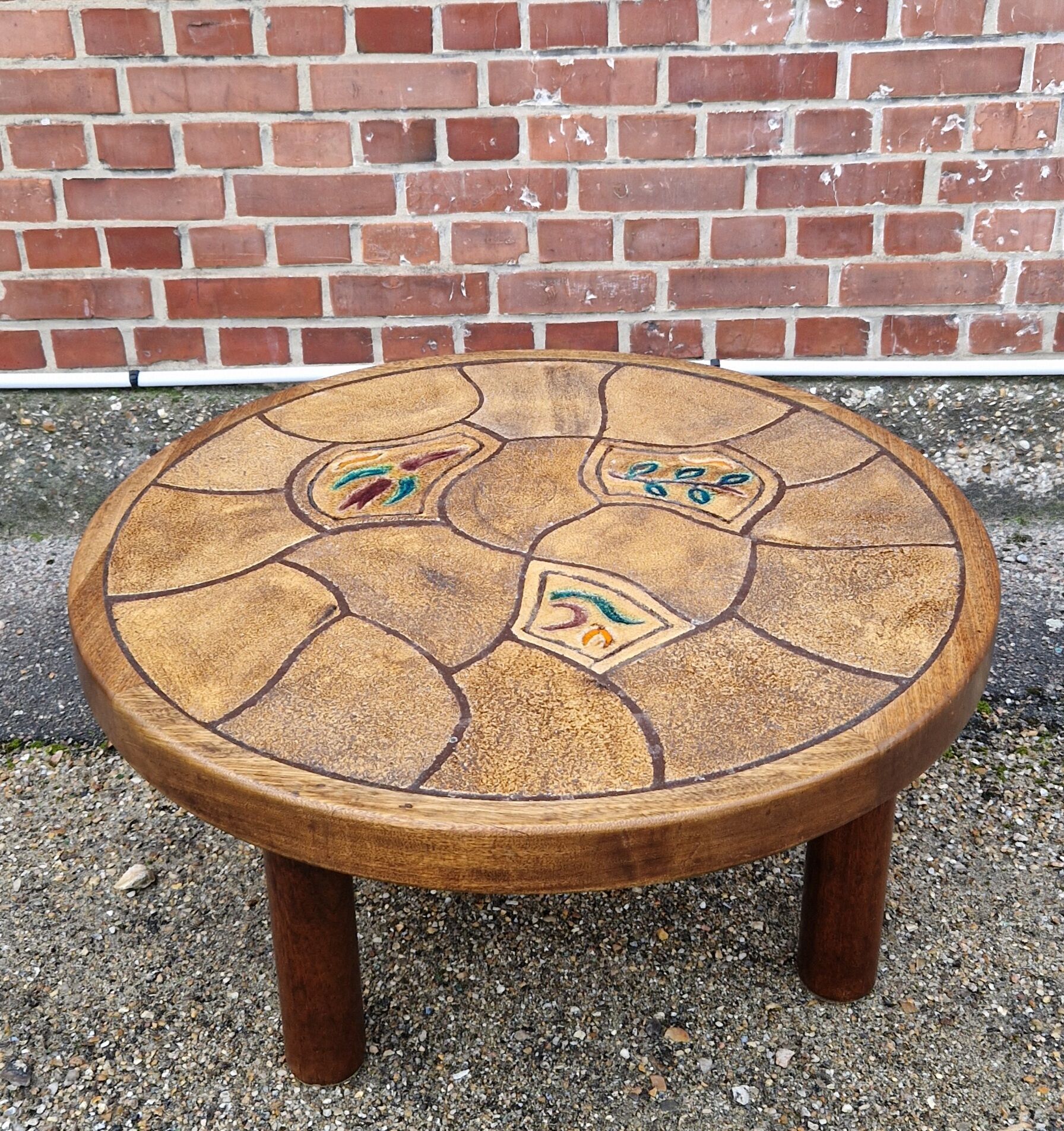 Table basse ronde 1960 circa