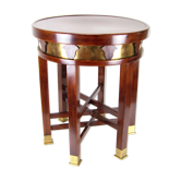 Tabouret secession viennoise avec six pieds 1910s