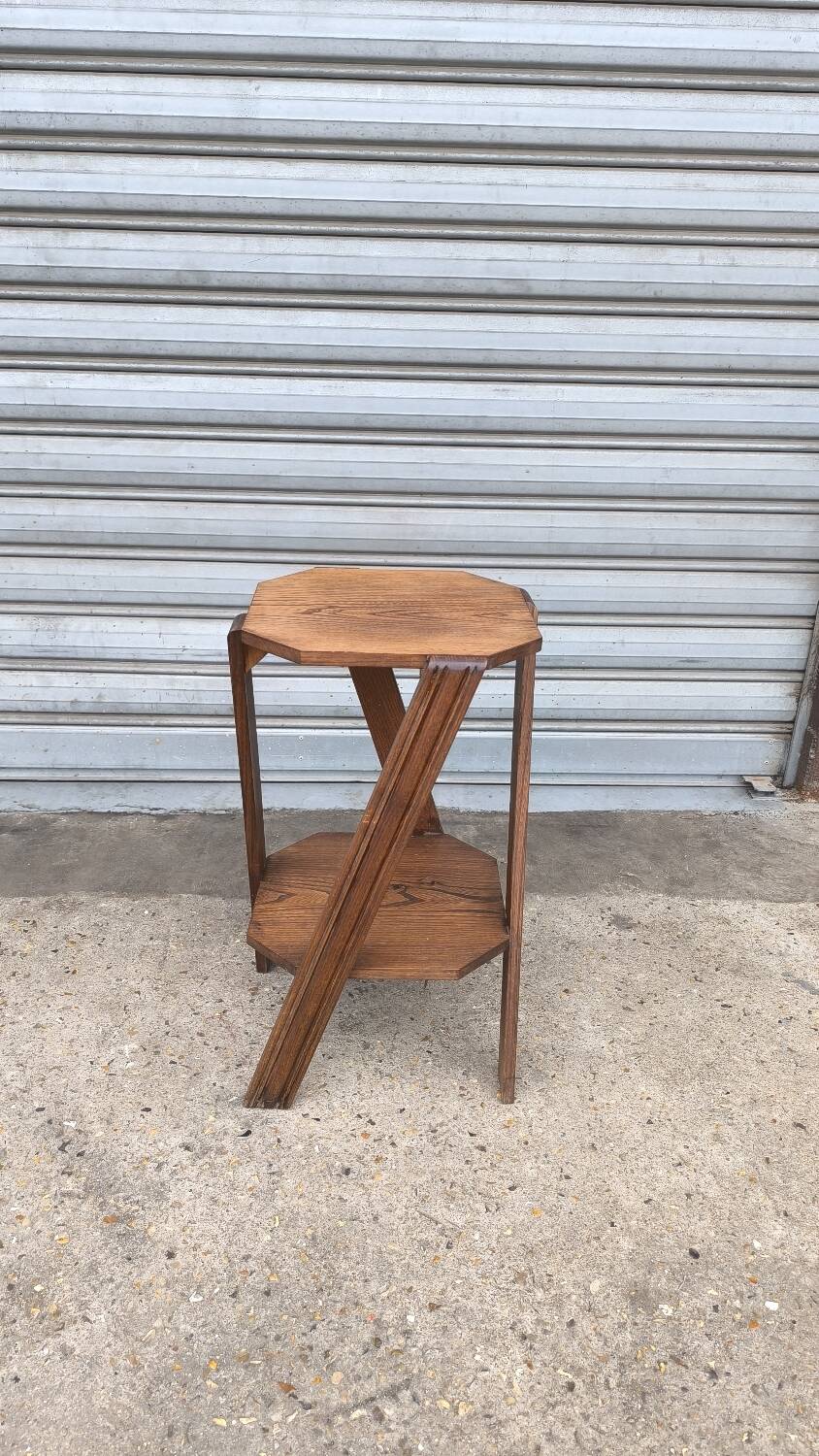 Art Deco oak side table