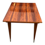 Table à manger scandinave extensible bois et palissandre laquée 150cm