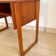 Scandinavian wooden desk sled feet