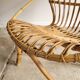 Fauteuil en rotin vintage