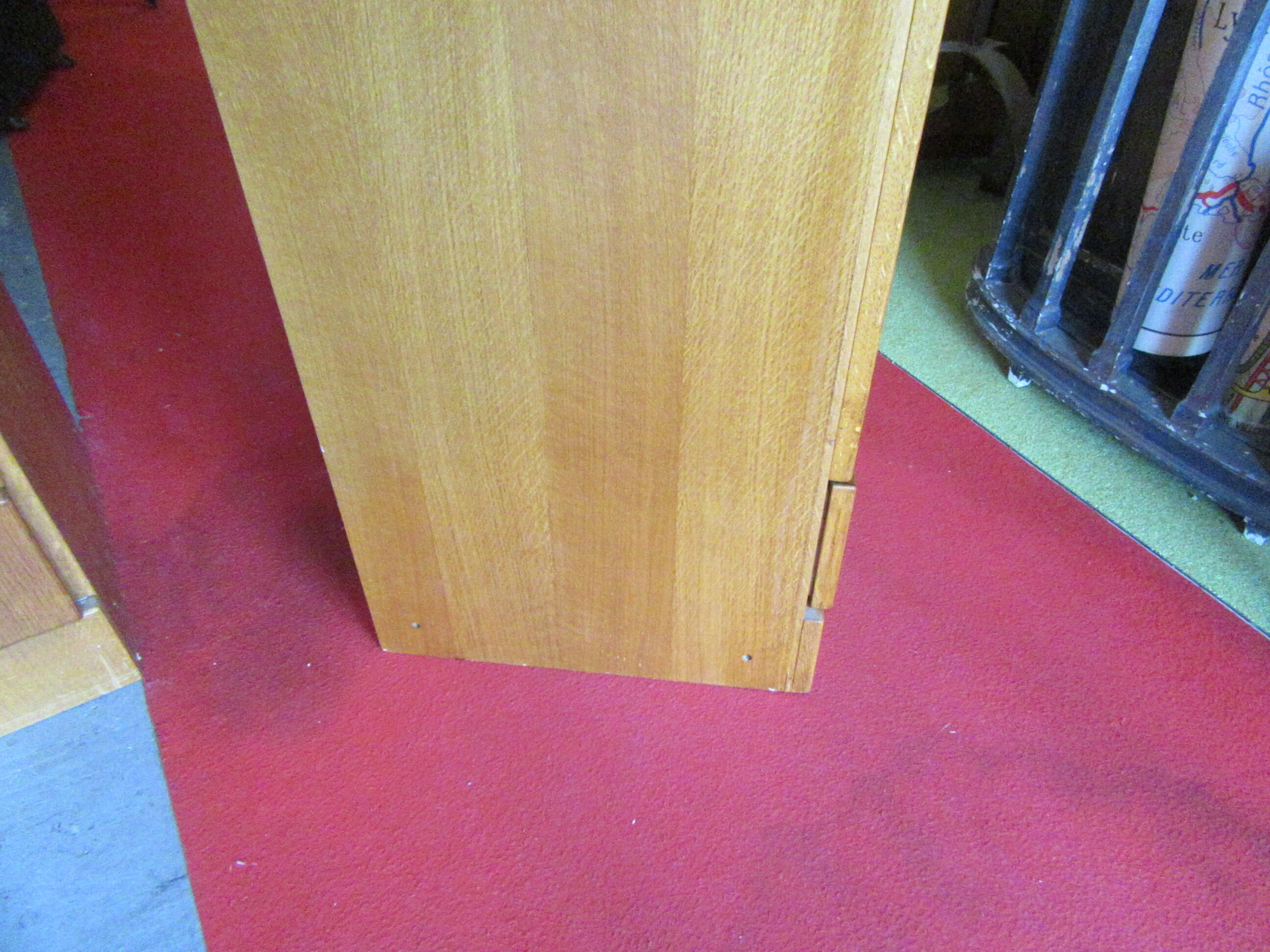 Meuble modulable de bureau ou de salon plaqué chêne des années 1960