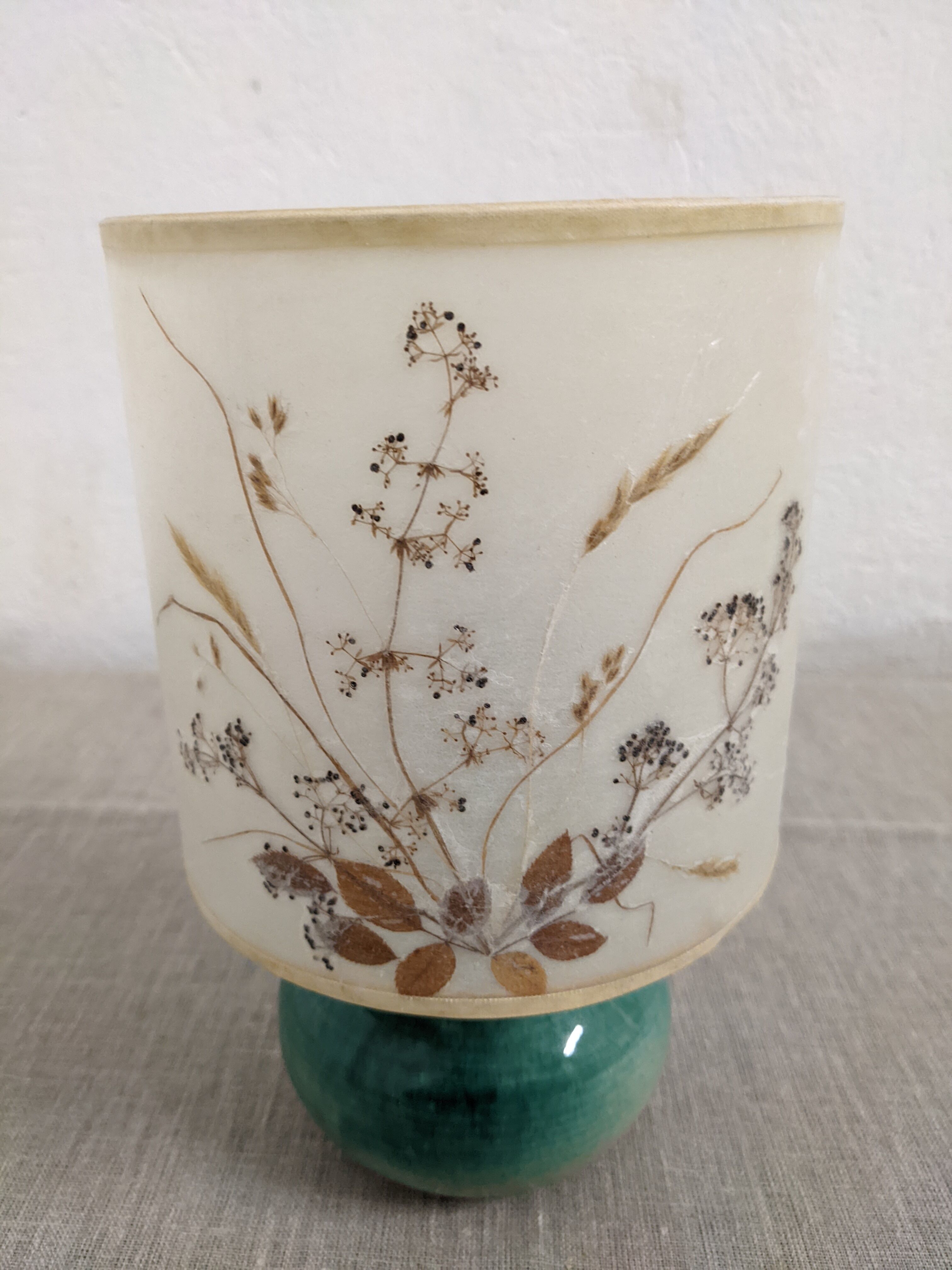 Ceramic bedside lamp from the 60s/70s