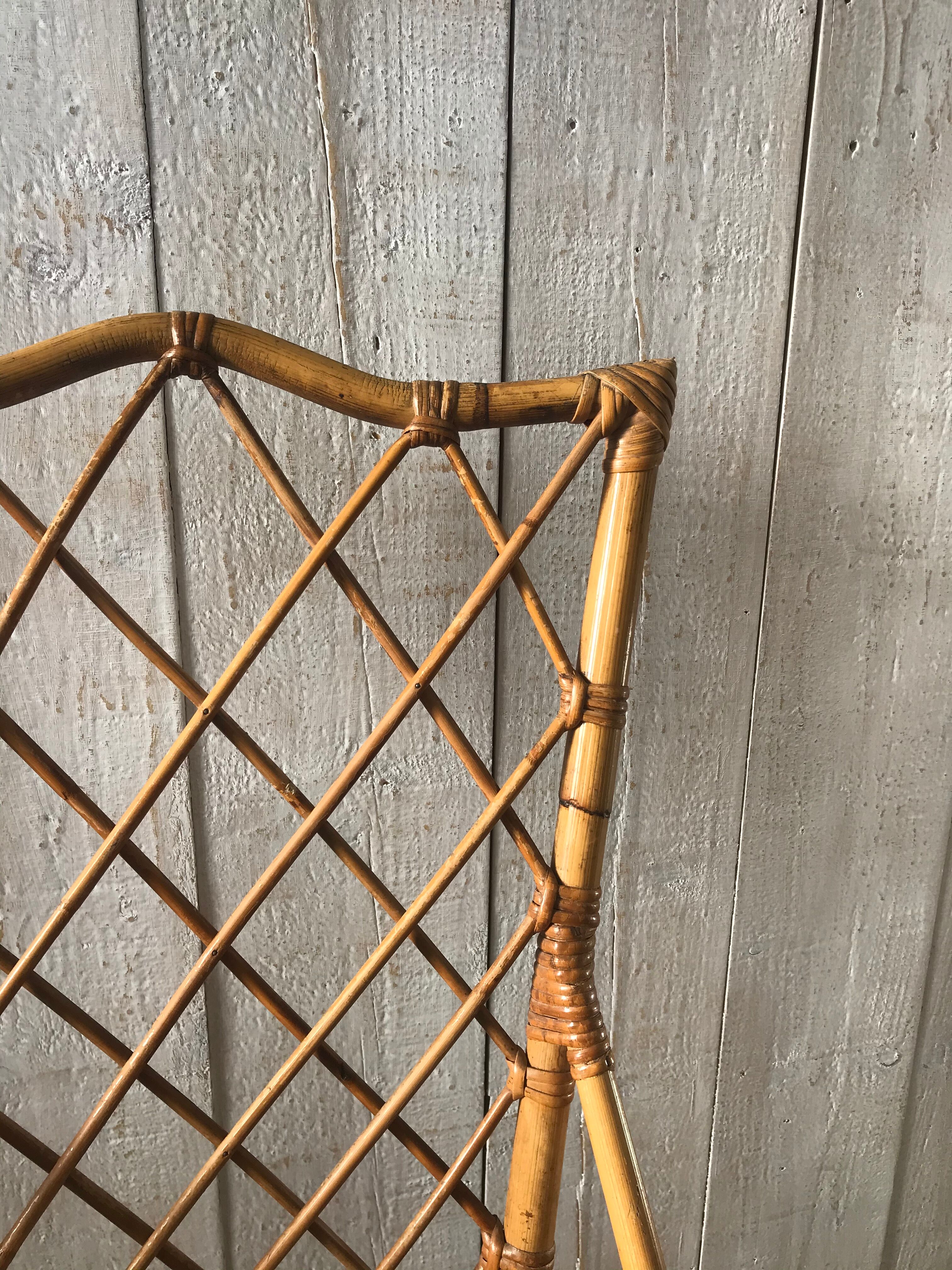 Louis Sognot rattan chair