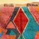 Handmade Berber rug in coloured wool 200/300cm