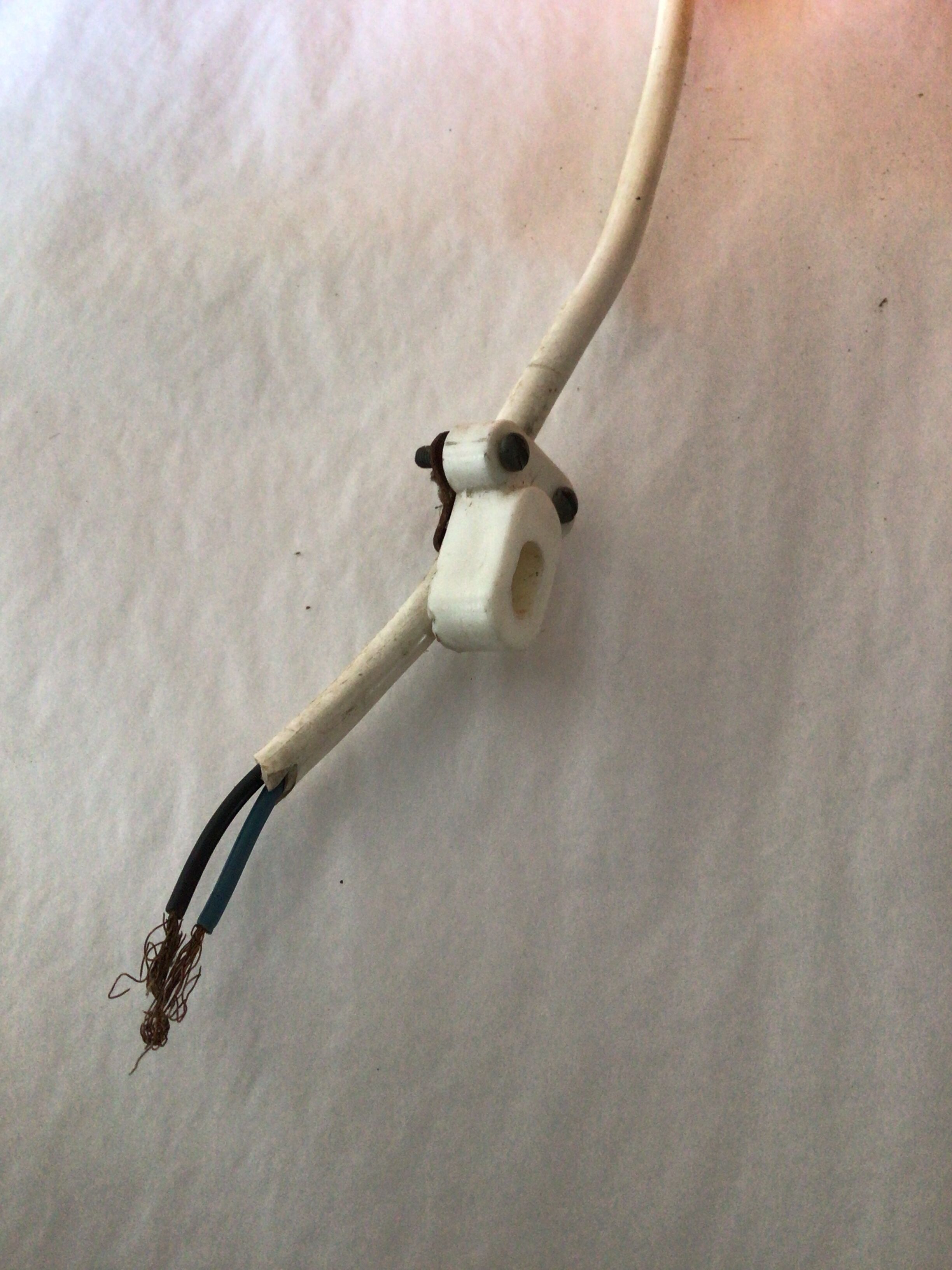 Vintage 70s orange glass pendant lamp