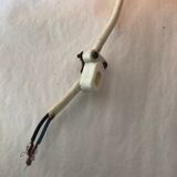 Vintage 70s orange glass pendant lamp