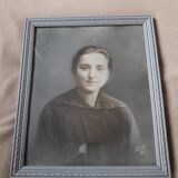 Old photograph of a woman's portrait