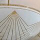 Round suspension white golden star 1950
