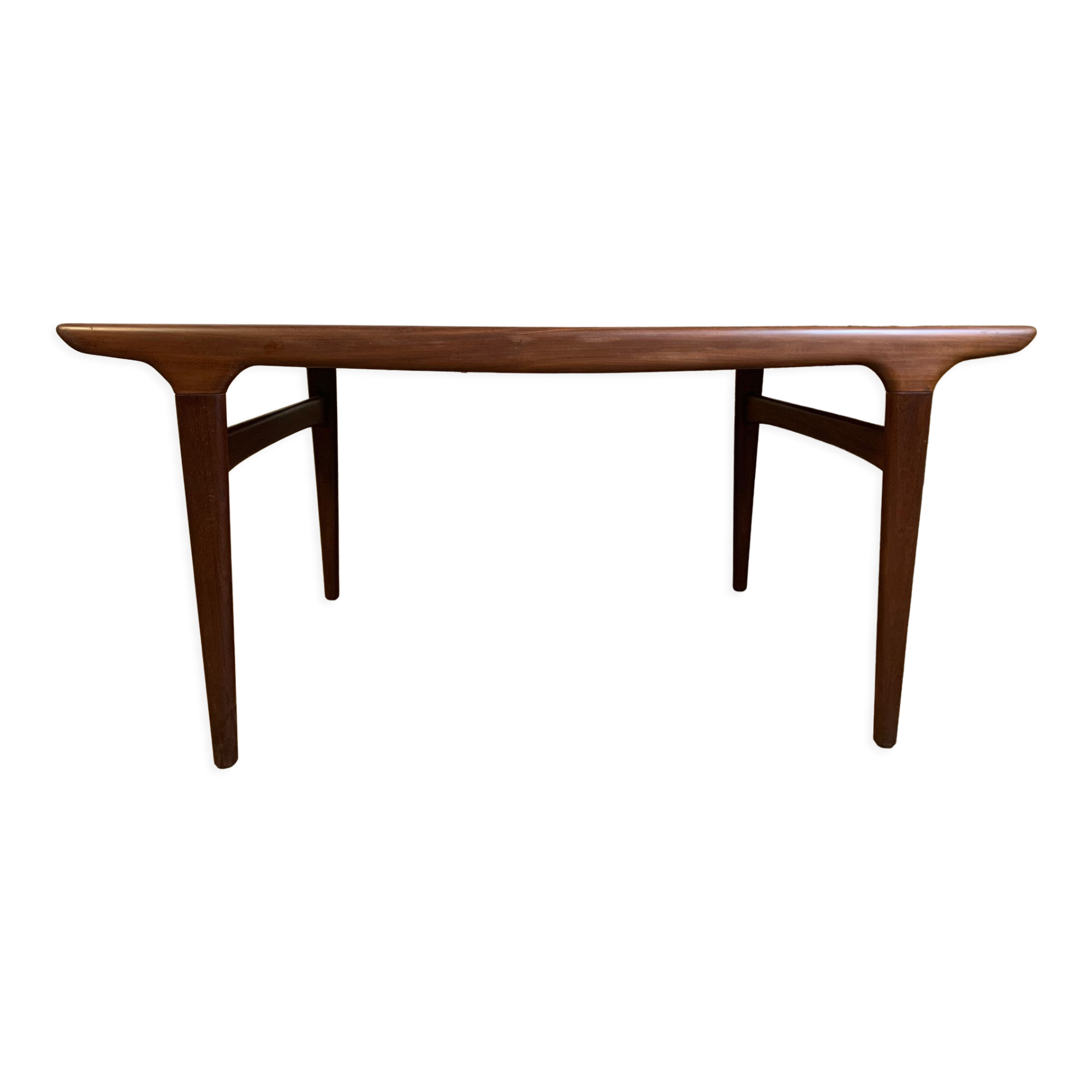 Dark teak dining table by Johannes Andersen for Uldum Møbelfabrik, Denmark