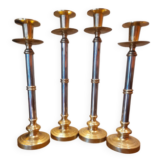 Lot de 4 bougeoirs