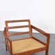 Fauteuil lounge vintage en teck par Illum Wikkelsø pour Niels Eilersen, 1960.