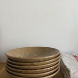 Hollow plates in old stoneware